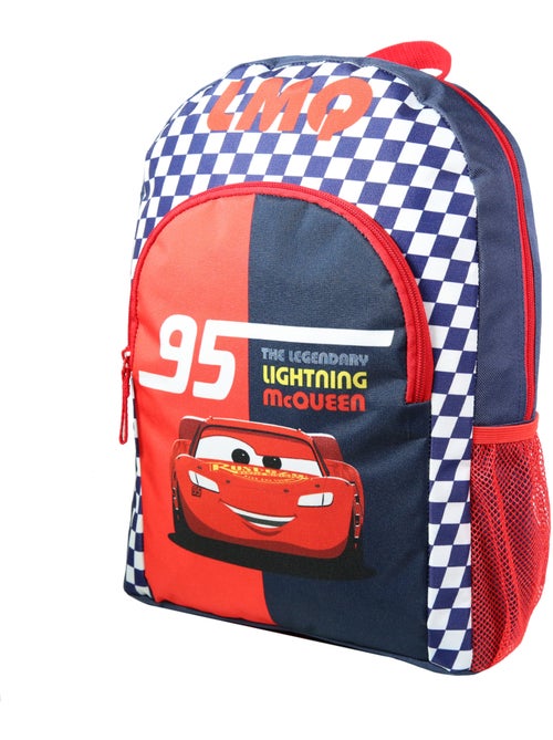 BAGTROTTER Sac à dos 37 cm avec poche Disney Cars Rouge et bleu - Kiabi