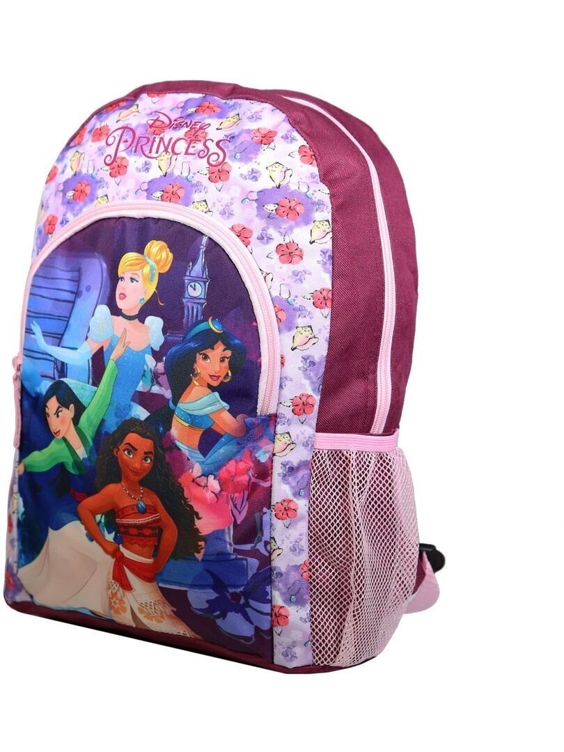 Bagtrotter Rucksack 37 Cm – Mit Pferd & Einhorn Design, Violett, 2 Reißverschlussfächer