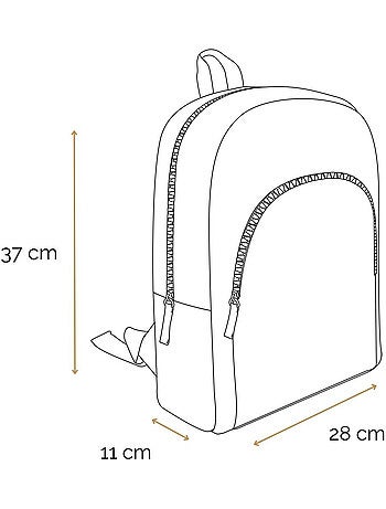 Bagtrotter sac à dos 37 cm avec poche disney princesses violet