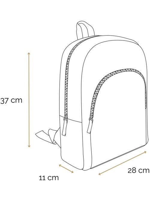 BAGTROTTER Sac à dos 37 cm avec poche Disney Princesses Violet - Kiabi