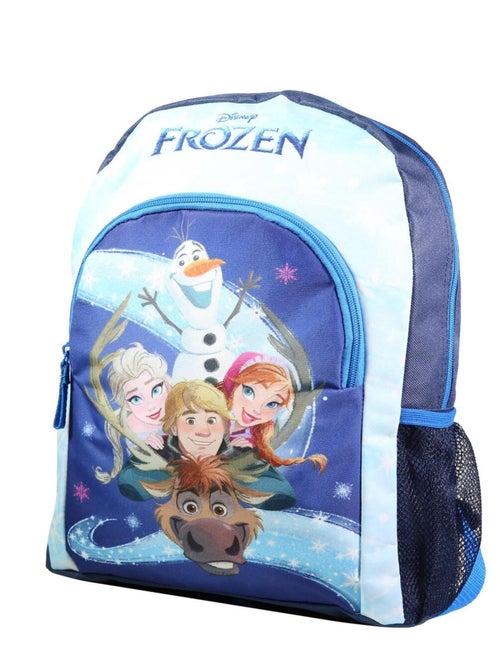 BAGTROTTER Sac à dos 37 cm avec poche La Reine des Neiges / Frozen Bleu - Kiabi
