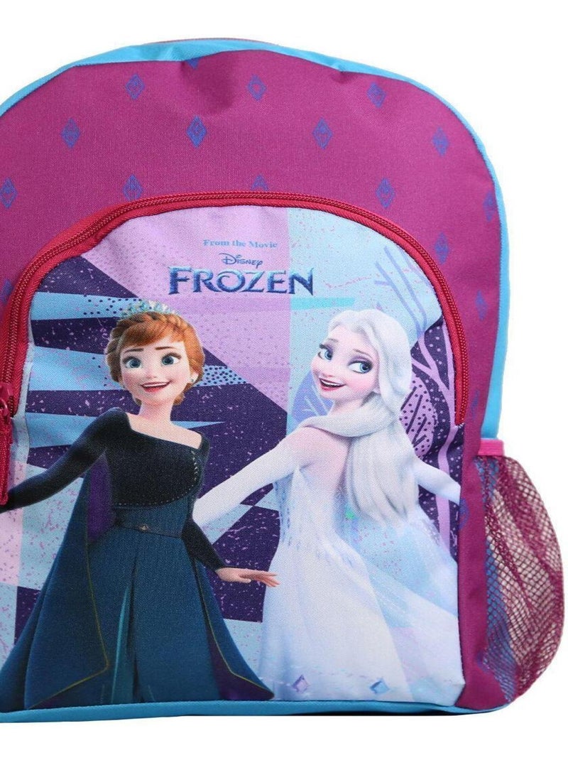 BAGTROTTER Sac à dos 37 cm Disney La Reine Des Neiges / Frozen Elsa et Anna Violet et Bleu Multicolore - Kiabi