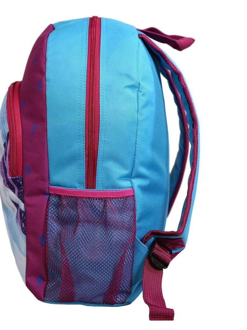 BAGTROTTER Sac à dos 37 cm Disney La Reine Des Neiges / Frozen Elsa et Anna Violet et Bleu Multicolore - Kiabi