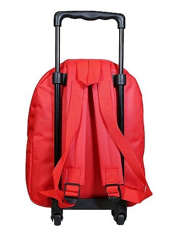 BAGTROTTER Sac à dos à roulettes 31 cm Disney Cars Rouge