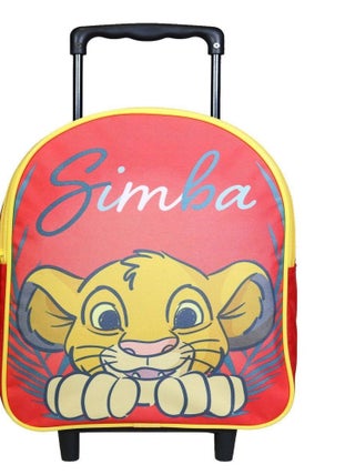 BAGTROTTER Sac à dos à roulettes 31 cm Disney Le Roi Lion Simba Rouge