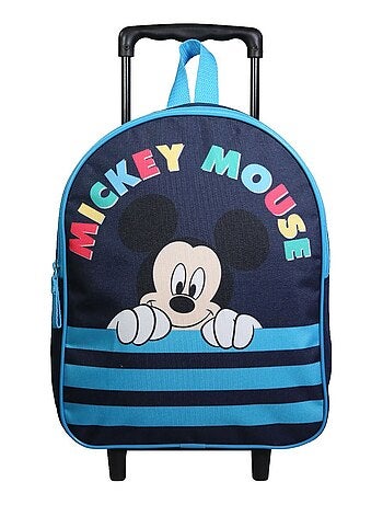 BAGTROTTER Sac à dos à roulettes 31 cm Disney Mickey Bleu - Kiabi