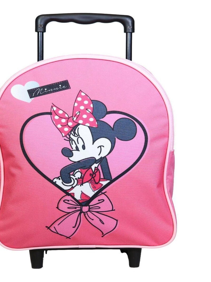 BAGTROTTER Sac à dos à roulettes 31 cm Disney Minnie Rose Rose - Kiabi