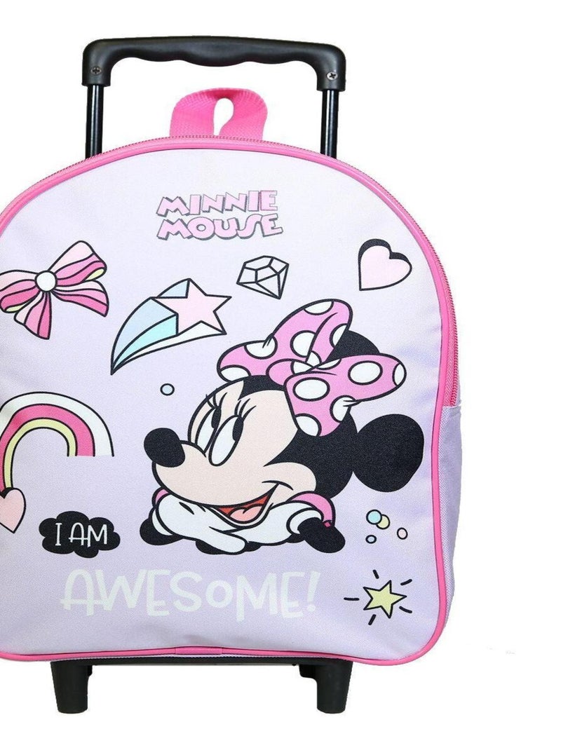 BAGTROTTER Sac à dos à roulettes 31 cm Disney Minnie Violet Violet - Kiabi