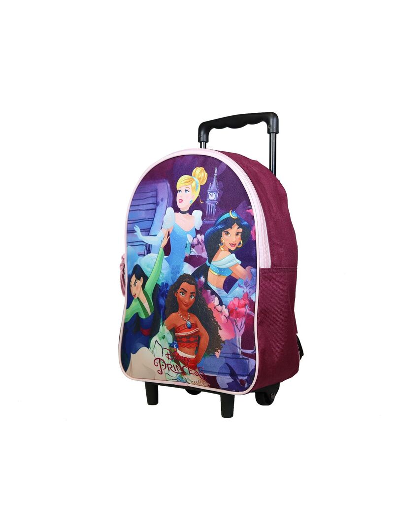 BAGTROTTER Sac à dos à roulettes 31 cm Disney Princesses Multicolore Multicolore - Kiabi