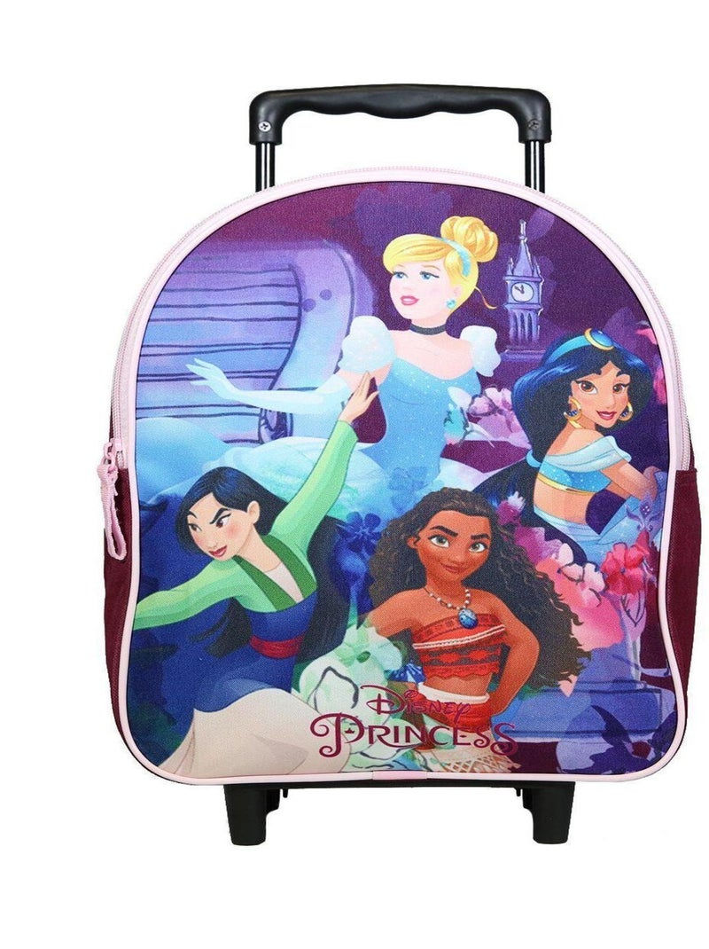 BAGTROTTER Sac à dos à roulettes 31 cm Disney Princesses Multicolore Multicolore - Kiabi