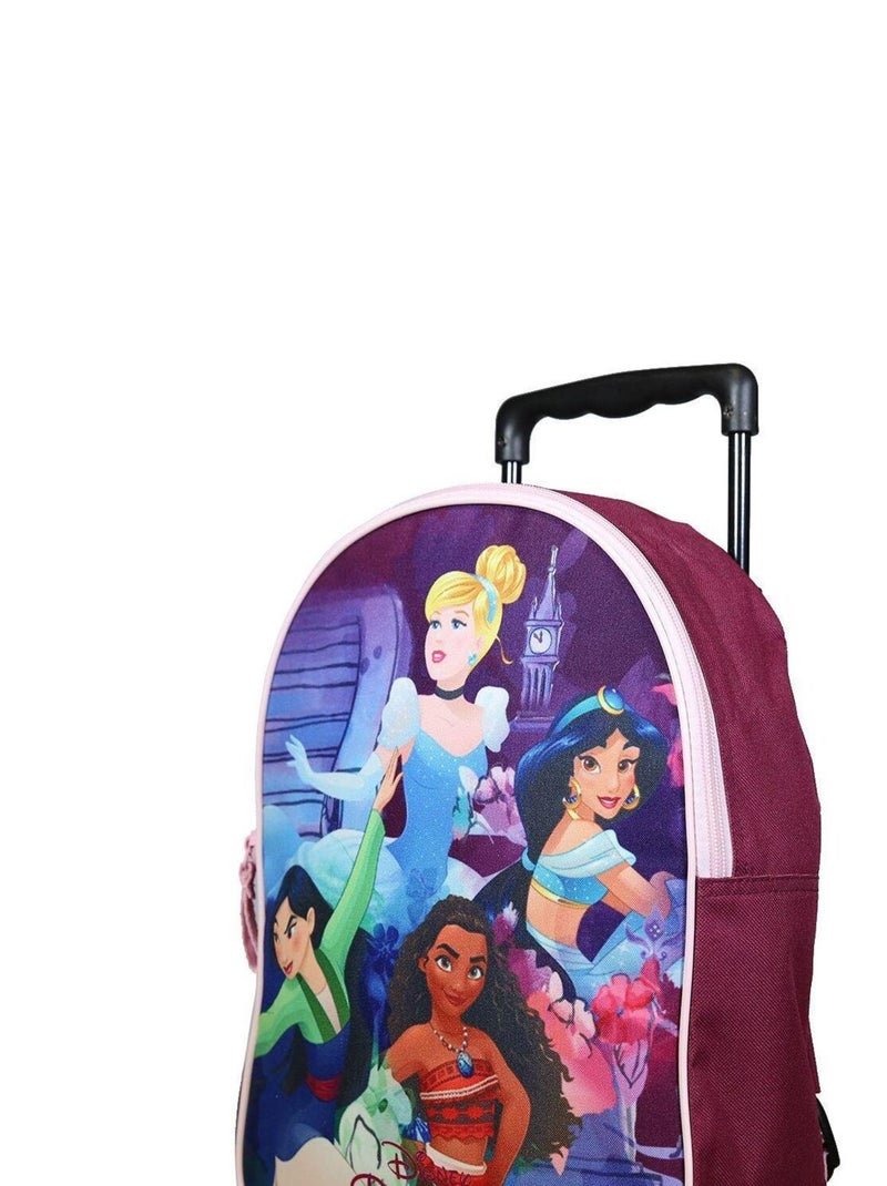 BAGTROTTER Sac à dos à roulettes 31 cm Disney Princesses Multicolore Multicolore - Kiabi