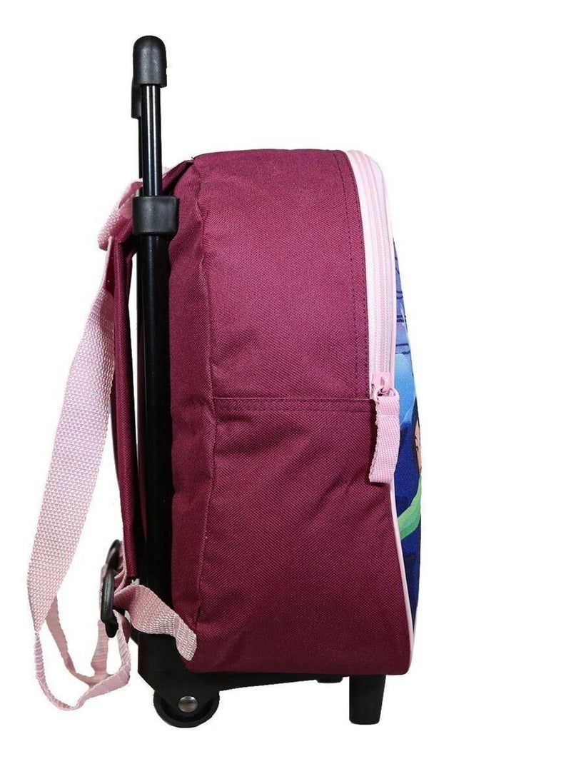 BAGTROTTER Sac à dos à roulettes 31 cm Disney Princesses Multicolore Multicolore - Kiabi