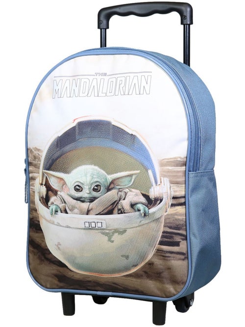 BAGTROTTER Sac à dos à roulettes 31 cm Disney Star Wars / The Mandalorian Baby Yoda Beige - Kiabi