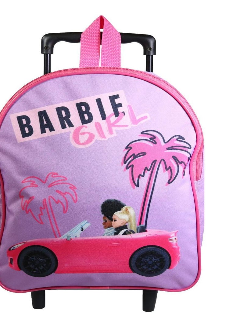 BAGTROTTER Sac à dos à roulettes 31 cm maternelle Barbie Violet Rose - Kiabi