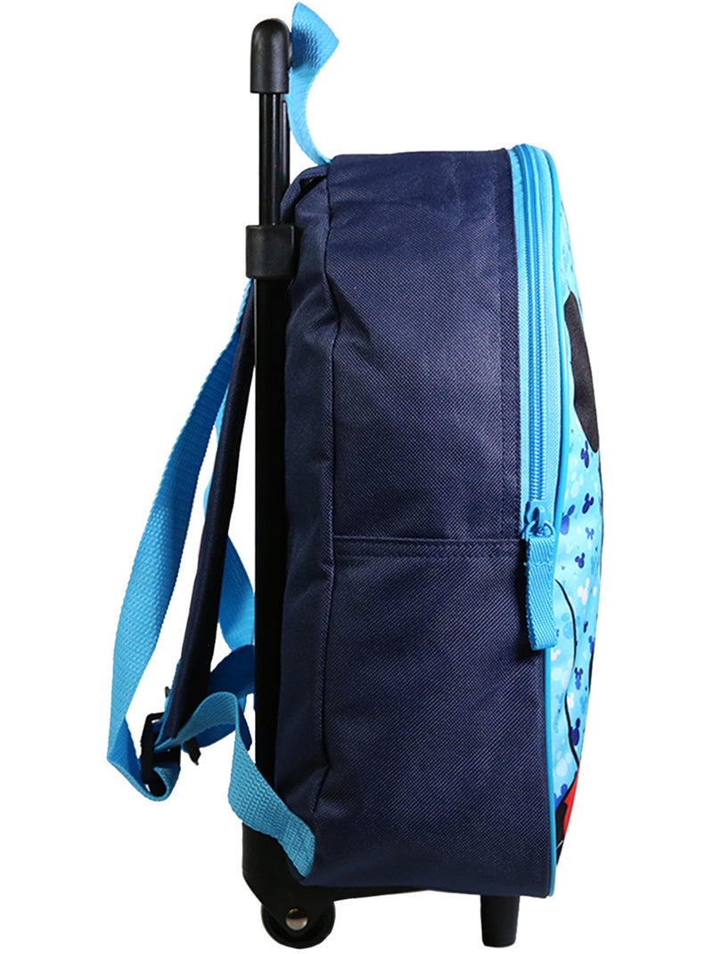 BAGTROTTER Sac à dos à roulettes 31 cm maternelle Disney Mickey Bleu Bleu - Kiabi