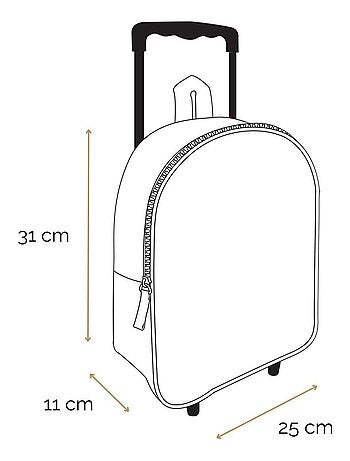BAGTROTTER Sac à dos à roulettes 31 cm maternelle Harry Potter Rouge Chibi
