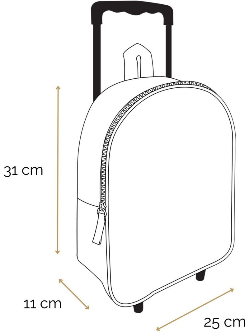 BAGTROTTER Sac à dos à roulettes 31 cm maternelle Harry Potter Rouge Chibi Rouge - Kiabi