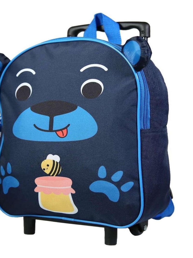 BAGTROTTER Sac à dos à roulettes 31 cm maternelle Kids Bleu Ours Bleu - Kiabi