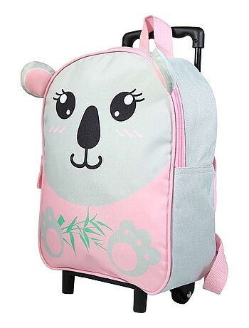 BAGTROTTER Sac à dos à roulettes 31 cm maternelle Kids Gris Koala