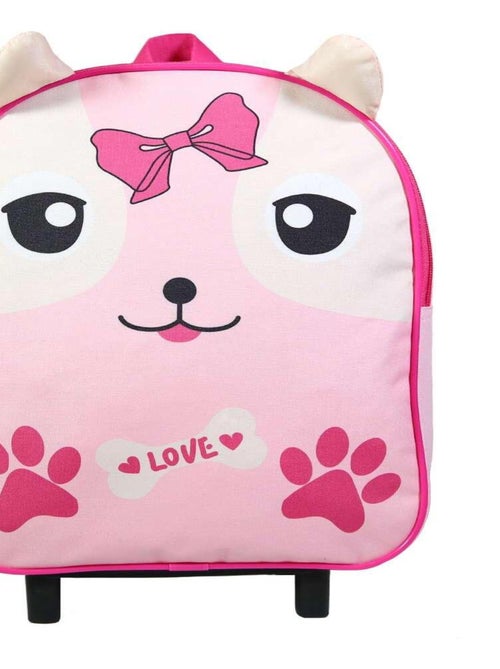 BAGTROTTER Sac à dos à roulettes 31 cm maternelle Kids Rose Chiot - Kiabi