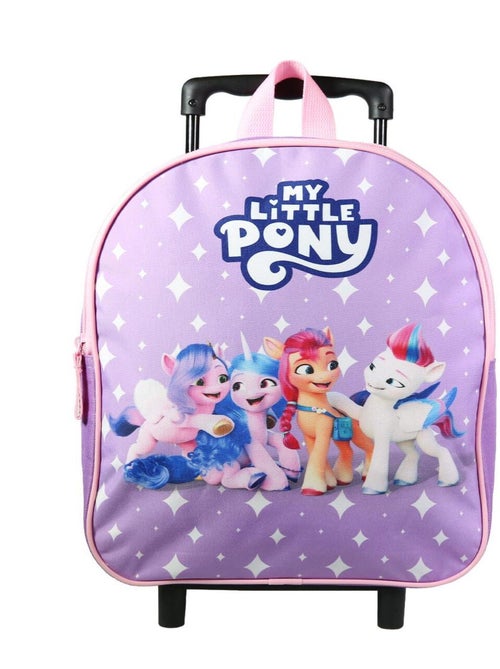 BAGTROTTER Sac à dos à roulettes 31 cm maternelle My Little Pony Violet - Kiabi