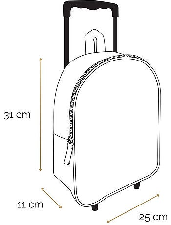 BAGTROTTER Sac à dos à roulettes 31 cm maternelle Pat'Patrouille Multicolore