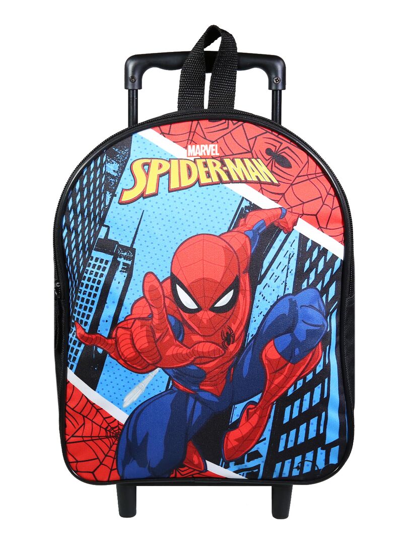 BAGTROTTER Sac à dos à roulettes 31 cm maternelle Spider-Man Bleu Skyscrapers Bleu - Kiabi