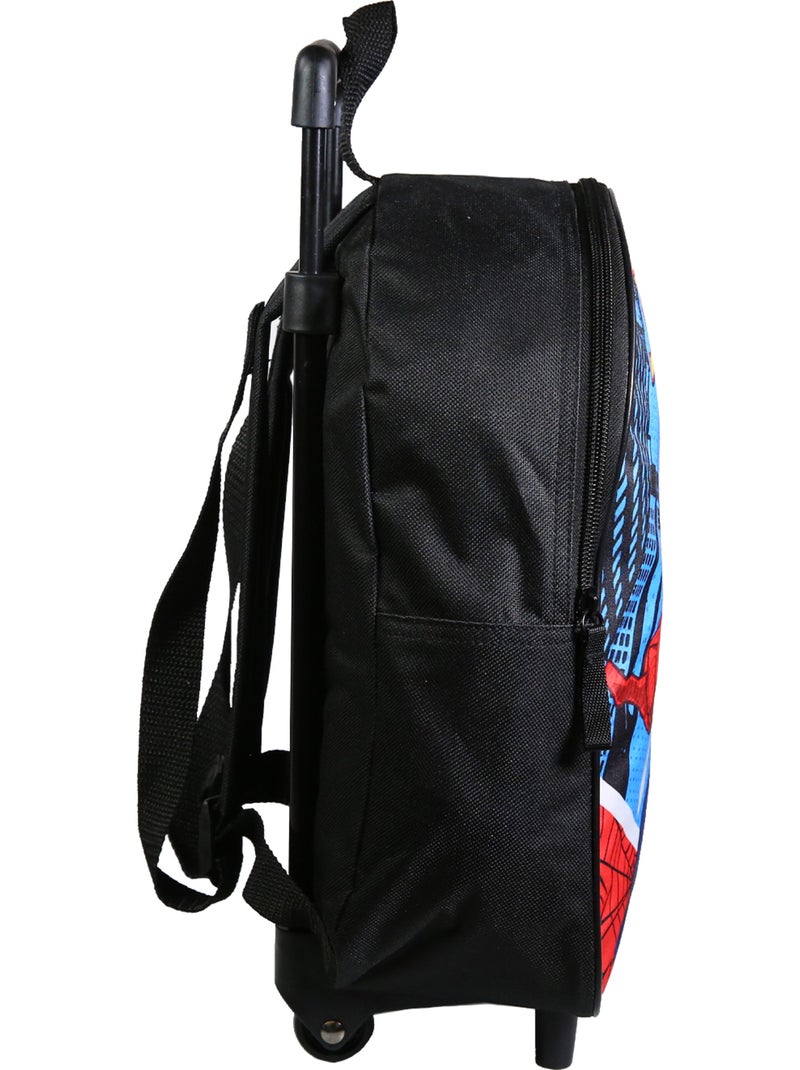 BAGTROTTER Sac à dos à roulettes 31 cm maternelle Spiderman Bleu Skyscrapers Bleu - Kiabi