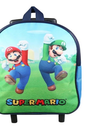 BAGTROTTER Sac à dos à roulettes 31 cm maternelle Super Mario Bleu