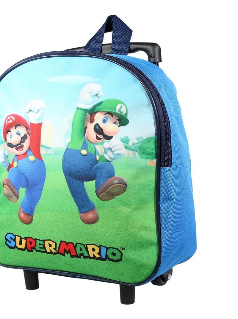 BAGTROTTER Sac à dos à roulettes 31 cm maternelle Super Mario Bleu Bleu - Kiabi