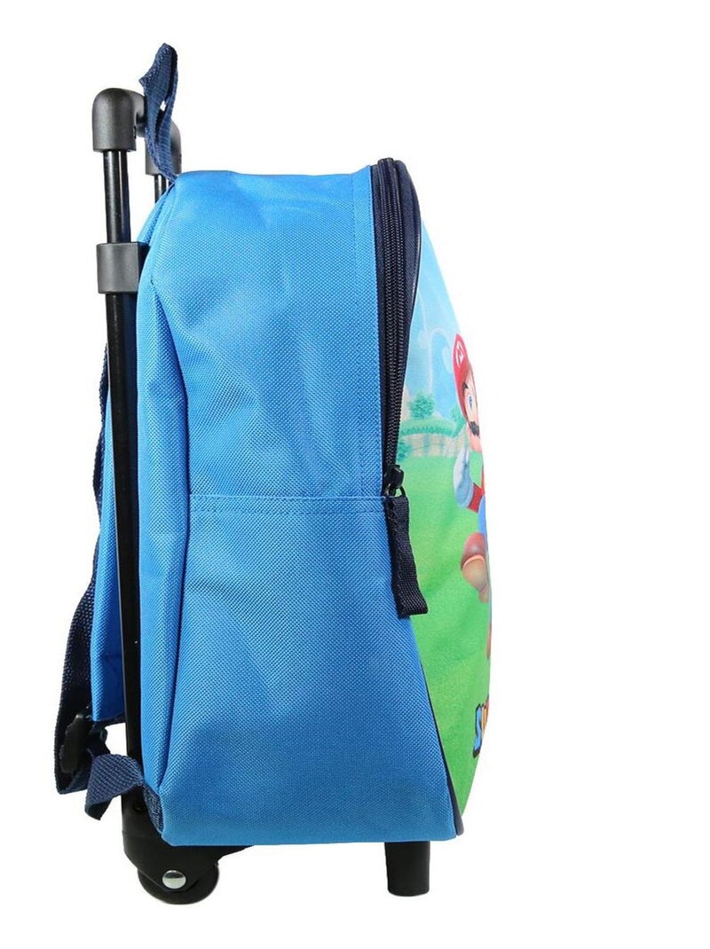 BAGTROTTER Sac à dos à roulettes 31 cm maternelle Super Mario Bleu Bleu - Kiabi