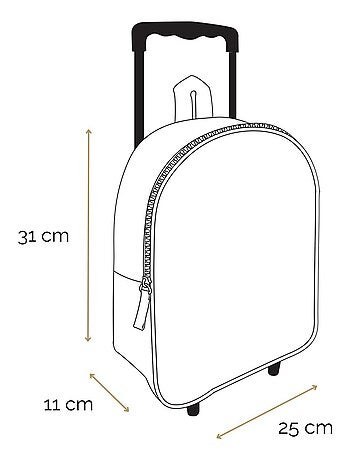 BAGTROTTER Sac à dos à roulettes 31 cm maternelle Tortues Ninja Bleu