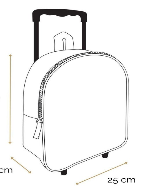 BAGTROTTER Sac à dos à roulettes 31 cm maternelle Tortues Ninja Bleu - Kiabi