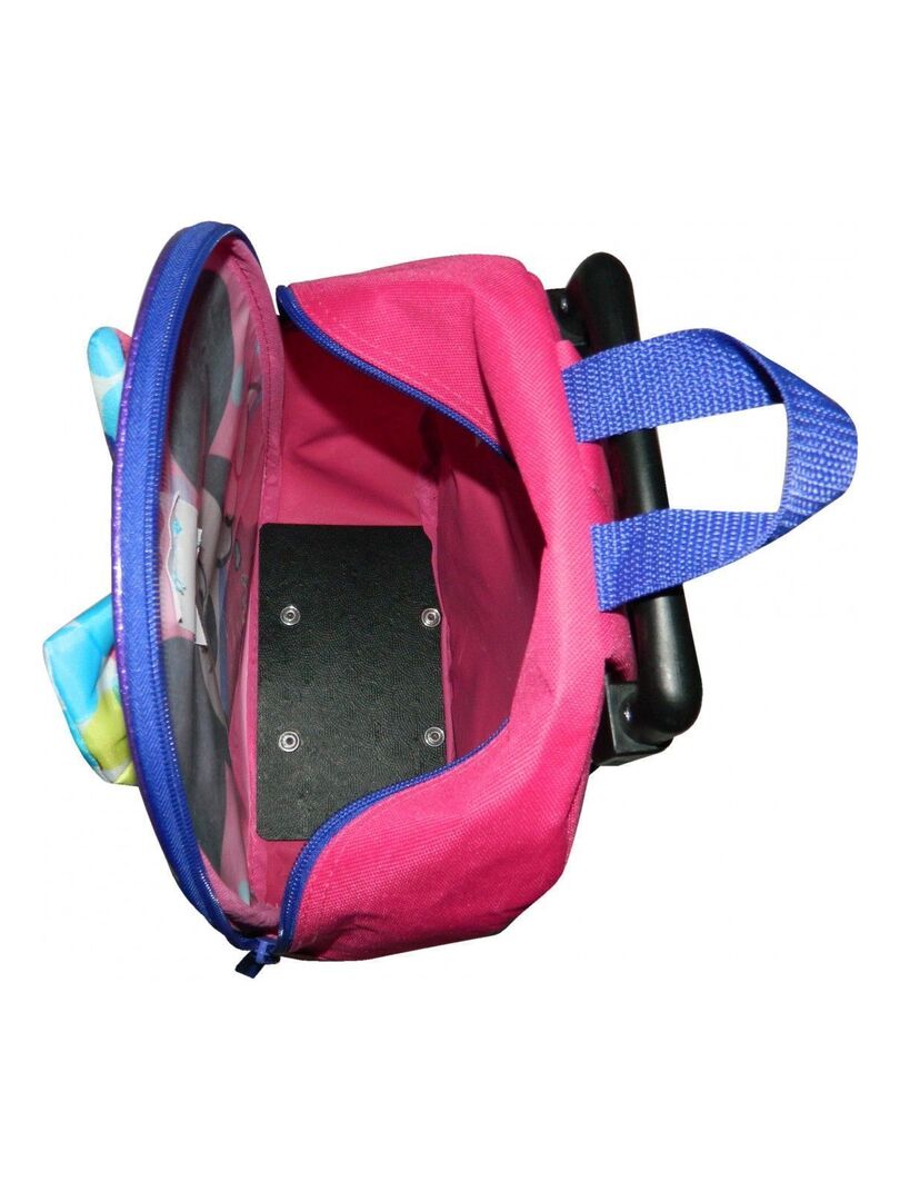 BAGTROTTER Sac à Dos à roulettes 31 cm Minnie Disney Rose avec noeud en 3D Rose - Kiabi