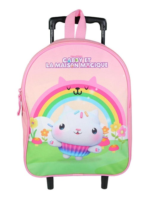 BAGTROTTER Sac à dos à roulettes 32 cm maternelle  Gabby et la maison magique Rose - Kiabi