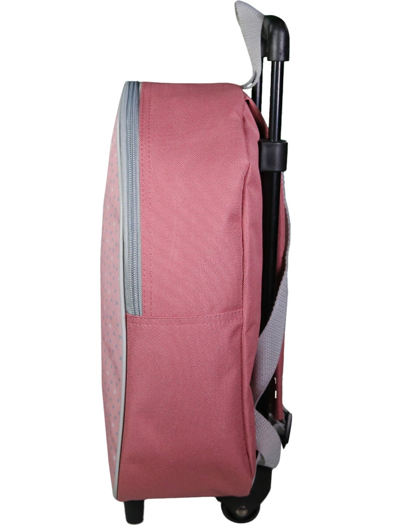 BAGTROTTER Sac à dos à roulettes 32 cm maternelle Marie Rose Rose - Kiabi
