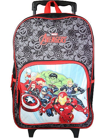 BAGTROTTER Sac à dos à roulettes 41 cm Marvel Avengers Noir