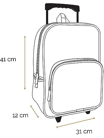BAGTROTTER Sac à dos à roulettes 41 cm Marvel Avengers Noir