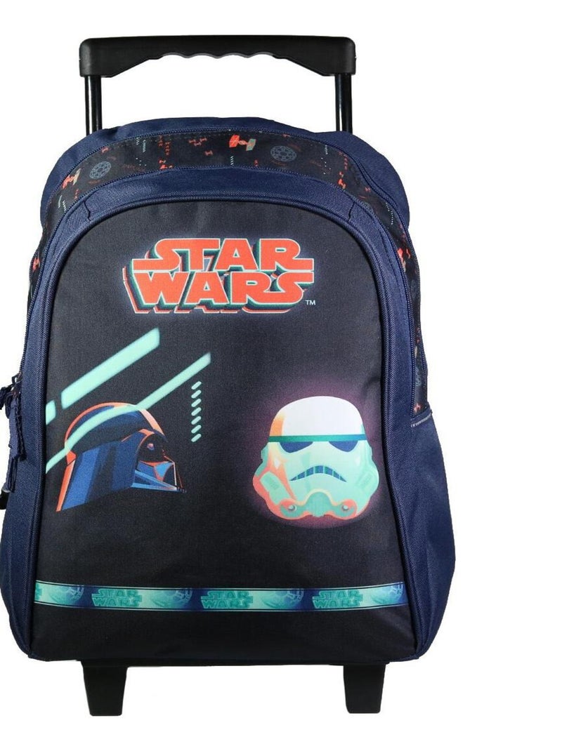 BAGTROTTER Sac à dos à roulettes 45 cm Disney Star Wars Bleu Bleu - Kiabi