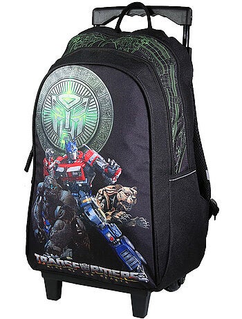 BAGTROTTER Sac à dos à roulettes 45 cm Transformers Noir