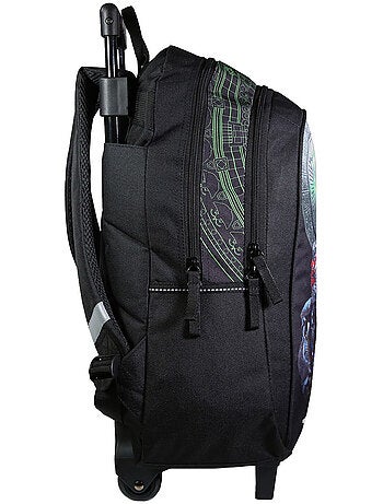 BAGTROTTER Sac à dos à roulettes 45 cm Transformers Noir