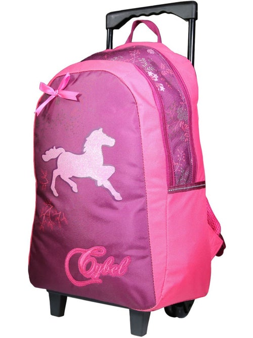 BAGTROTTER Sac à dos à roulettes Cybel Cheval Violet - Kiabi
