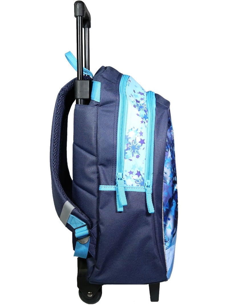 Sac à Dos à Roulettes 31 Cm Maternelle La Reine Des Neiges Frozen Violet - Bagtrotter