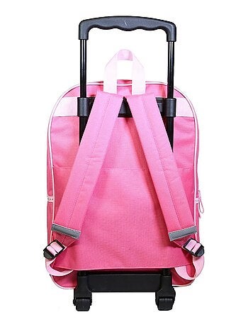BAGTROTTER Sac à dos à roulettes Disney Minnie Noeud Rose