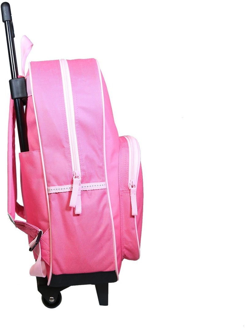 BAGTROTTER Sac à dos à roulettes Disney Minnie Noeud Rose Rose - Kiabi