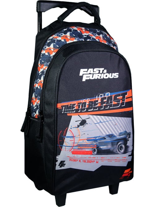 BAGTROTTER Sac à dos à roulettes Fast And Furious Noir - Kiabi