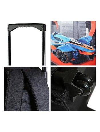 BAGTROTTER Sac à dos à roulettes Hot Wheels Multicolore
