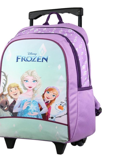 BAGTROTTER Sac à dos à roulettes La Reine des Neiges / Frozen Violet - Kiabi