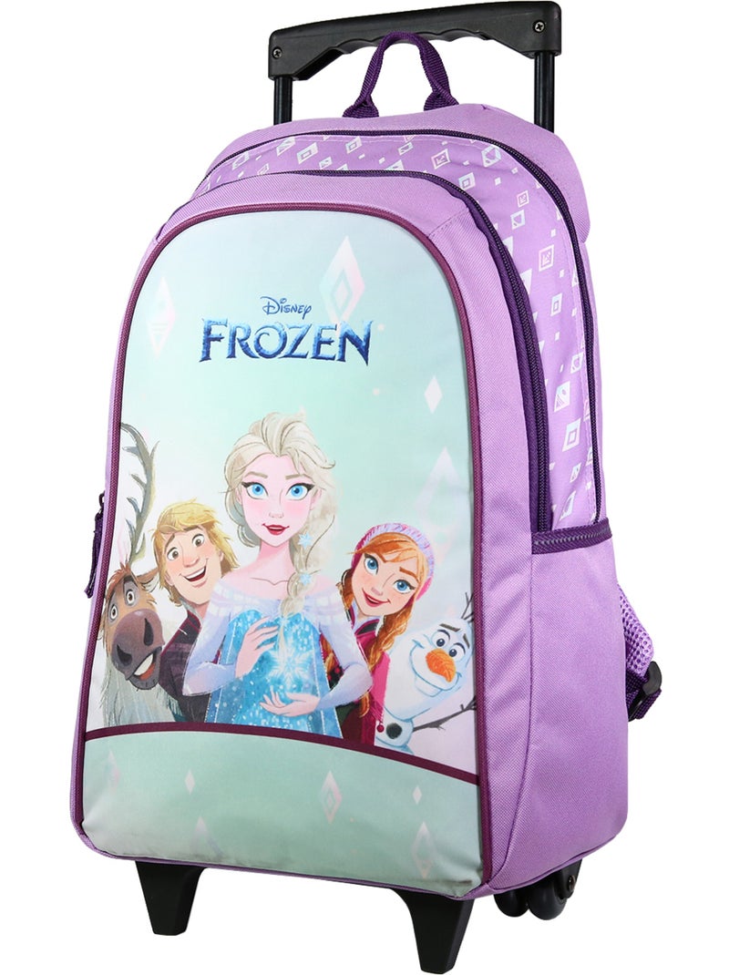 BAGTROTTER Sac à dos à roulettes La Reine des Neiges / Frozen Violet Violet - Kiabi