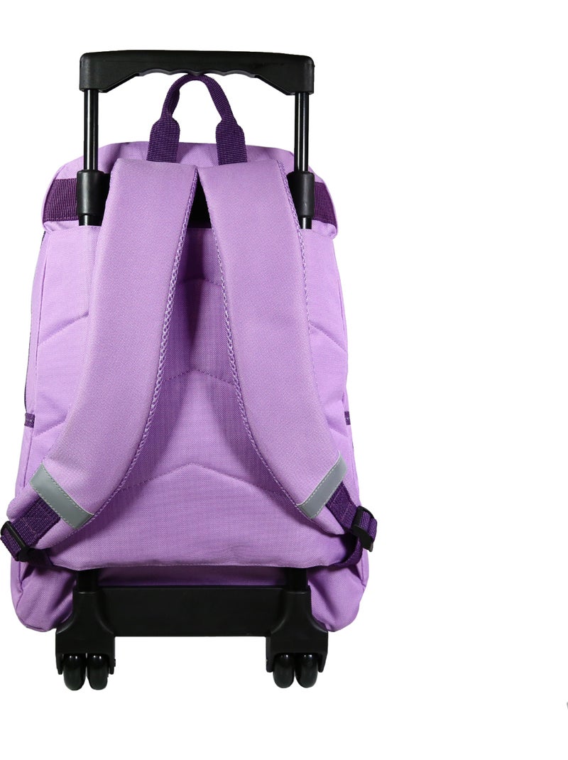 BAGTROTTER Sac à dos à roulettes La Reine des Neiges / Frozen Violet Violet - Kiabi